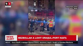 HEZBOLLAH A LOVIT ORAȘULPORT HAIFAȘtiri B1TV7 oct 2024 [upl. by Aehcim]