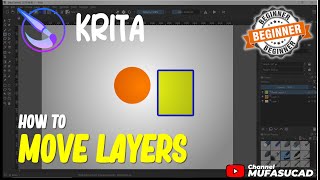 Krita How To Move Layers [upl. by Jaquiss]