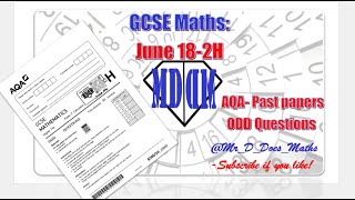 MDDM ODD GCSE Maths June 2018 8300 2H [upl. by Penelopa534]