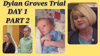 DYLAN GROVES TRIAL DAY 1 PART 2 MATERNITY NURSE [upl. by Dnaloy]