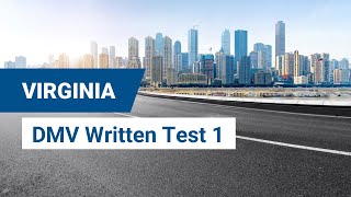 2024 Virginia DMV Written Test 1 [upl. by Pufahl]