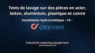 Tests de lavage sur des pièces en acier laiton aluminium plastique et cuivre [upl. by Yentuoc]