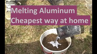 How to melt aluminum cans at home [upl. by Pharaoh]