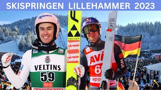 Skispringen Weltcup  Lillehammer NOR  2 Durchgang  2023 [upl. by Gary971]