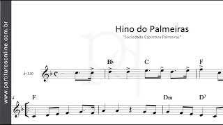 Hino do Palmeiras â™ª Sociedade Esportiva Palmeiras  Partitura [upl. by Dutchman]