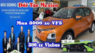 Đối Tác Mexico Mua 3000 Xe Điện VF5 Và 300 xe Vinbus Đăng Cao Vlog Vinfast Automobile [upl. by Photina]