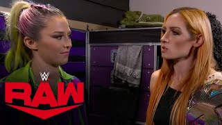 Becky Lynch fires up Tegan Nox Raw highlights Sept 25 2023 [upl. by Nabois]