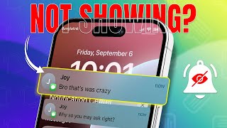Text Message Lock Screen Notification Not Showing on iPhone  How to Fix [upl. by Aynuat]