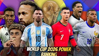 World Cup 2026 Power Rankings The Teams Set to Shine [upl. by Pietrek322]