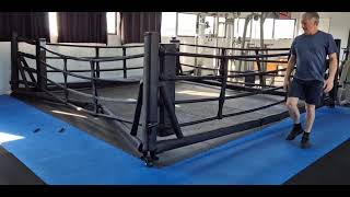 Fold away boxing ring Demo [upl. by Maye]