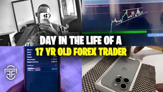 DAY IN THE LIFE OF A 17 YR OLD FOREX TRADER [upl. by Maghutte392]