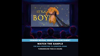 The Lion King Gender Reveal Movie Boy [upl. by Aerdnad]