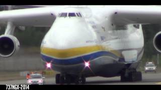 Antonov An225 Mriya landing Gardermoen  World largest plane  HD [upl. by Fornof]