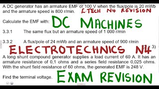 Electrotechnics N4 DC Machines April 2020 mathszoneafricanmotives maths zone tv [upl. by Livingston]