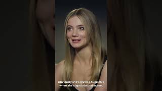 Freya Allan reacts to Ciri interrupting THAT kiss in Season 2 Awkward TheWitcher [upl. by Levi]