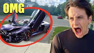 I CRASHED STROMEDYS 500000 LAMBORGHINI   HE GOT SO MAD [upl. by Bartlett]