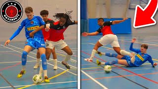 I Played in a PRO FUTSAL MATCH amp It Got DANGEROUS Football Skills amp Goals [upl. by Bill]