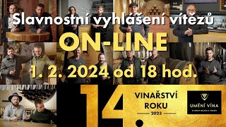 VINAŘSTVÍ ROKU 2023 a UMĚNÍ VÍNA – slavnostní vyhlášení vítězů [upl. by Walley198]