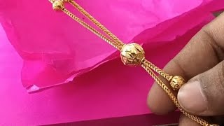 Gold Ball Chain Unboxing  New Design Necklace  Handmade [upl. by Enneira]