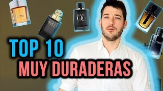 Top 10 mejores fragancias que duran muchísimo [upl. by Shifrah]