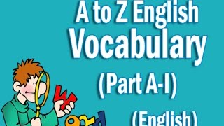 A to Z English Vocabulary Words With Meaning in English  Part AI [upl. by Nivlag]