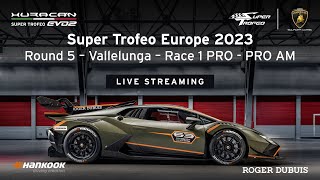 Lamborghini Super Trofeo Europe 2023 – Vallelunga Race 1 PRO PRO AM [upl. by Assyram733]