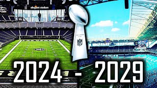 Where will the next 5 Super Bowls be played  NFL News [upl. by Harmon369]