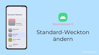 StandardWeckton ändern Android 15 [upl. by Guthrey]