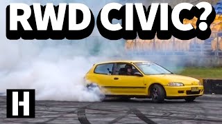 RWD Honda Civic Wild SR20 Powered EG Hatch [upl. by Reteip]