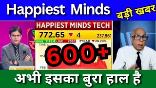 Happiest Minds Tech share latest news today analysis target price for long term buy or sell [upl. by Orran741]