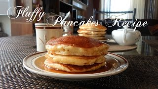 Fluffy Pancakes Recipe  The Sweetest Journey [upl. by Dennis]