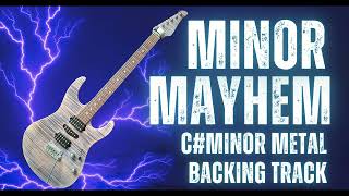 Minor Mayhem  C Metal Backing Track [upl. by Thagard]