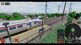 Roblox Northeast Corridor Train Simulator  SEPTA Silverliner V Croydon  Levittown [upl. by Haines]