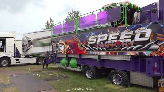 Kermis Santpoort 2024 Afbouw en Transport Deel 1 [upl. by Yssor38]