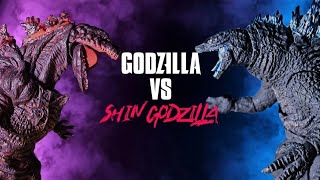 GODZILLA VS SHIN GODZILLA EPIC STOP MOTION BATTLE [upl. by Htidirrem]