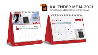 Cara buat tanggalan kalender meja di Adobe Illustrator [upl. by Asamot959]