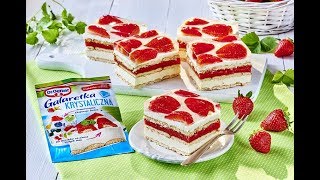 Dr Oetker Truskawkowe trio z galaretką krystaliczną [upl. by Anelis]