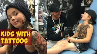 Tattoo artist gives kids incredible ink sleeves [upl. by Abdel]