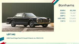 The auction of a 1965 Facel Vega Facel II Coupé [upl. by Osmund]