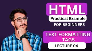 HTML Tutorial Text Formatting Tags HTML in Hindi  Urdu [upl. by Cathe]