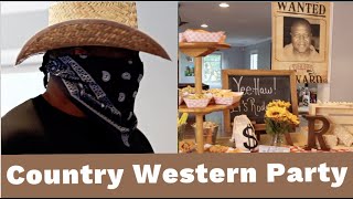 HOW TO THROW A COUNTRY WESTERN THEMED PARTY A RODEO THEME FOR ADULTS COWBOY PARTY DECOR [upl. by Ramoj648]