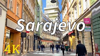 Sarajevo Bosnia and Herzegovina 4K Walking Tour 2024 [upl. by Nwotna]