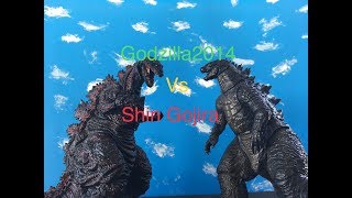 Godzilla2014 vs Shin Gojira [upl. by Beora]