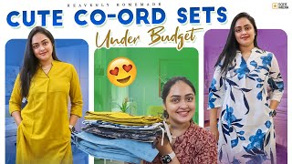 Cute Coord Sets In Budget  Casual Wear Coords  Heavenly Homemade [upl. by Chic]