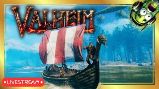 Sailing To Glorious Battle  Valheim  Live Gameplay [upl. by Enelyt380]