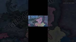 Poland Uprising Hoi4 downfall timelapse [upl. by Eigram]