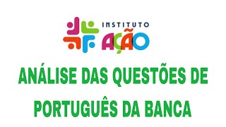 Português Instituto Ação Bahia Agente de Endemias Santa Filomena PI [upl. by Dlorag258]