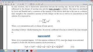 Study the reaction between Potassium per sulphate K2S2O8 and Potassium iodide KI in solution Effe [upl. by Annoif927]