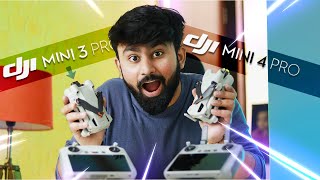 DJI Mini 4 pro VS Mini 3 pro 🔥  Detailed Comparision in Hindi  2024 [upl. by Grannie]