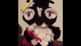 Gufo laurea amigurumi  tutorial Uncinettocrochet [upl. by Nnyleuqaj863]